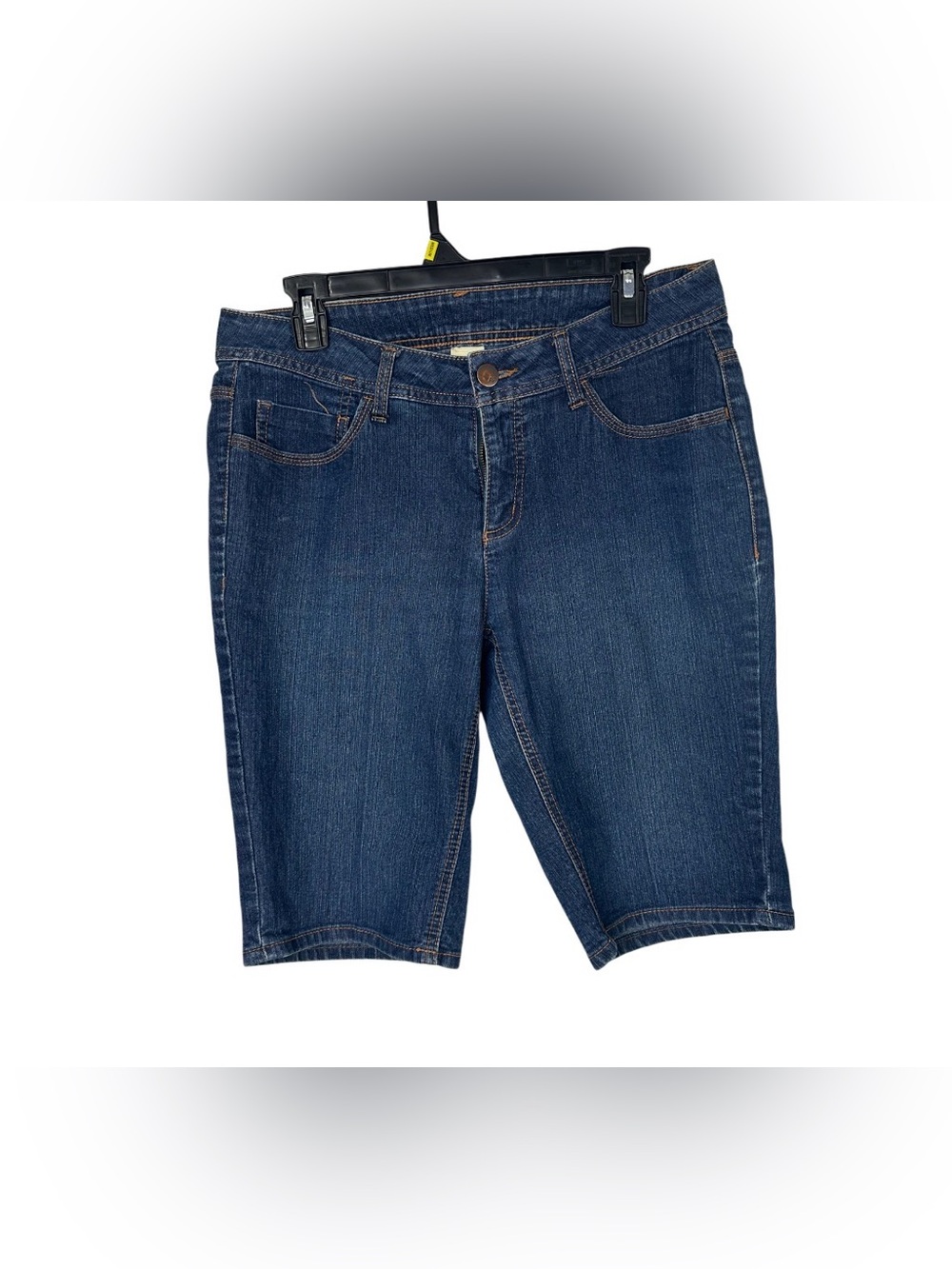 Faded Glory Dark Indigo Denim Bermuda Shorts